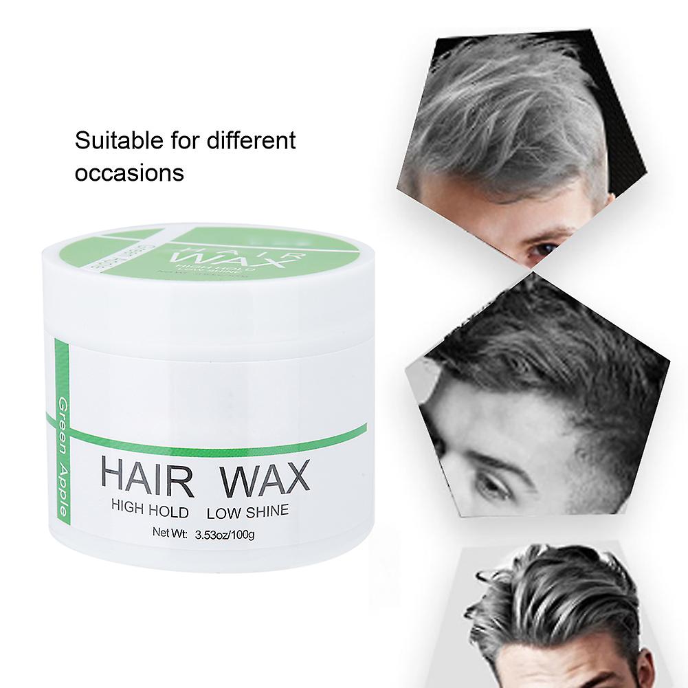 Men Long Lasting Hair Styling Clay Moisturizing Natural Modeling Hair Pomade Wax (green Apples 100g)green Apples