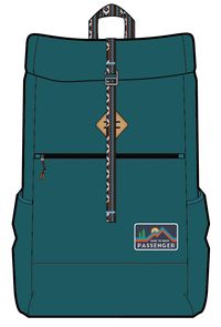 Backwoods Recycled Rolltop 32L Backpack - Ash Blue