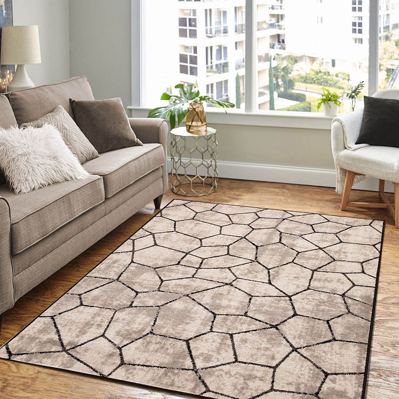 SUPERIOR Geometric Tile Area Rug