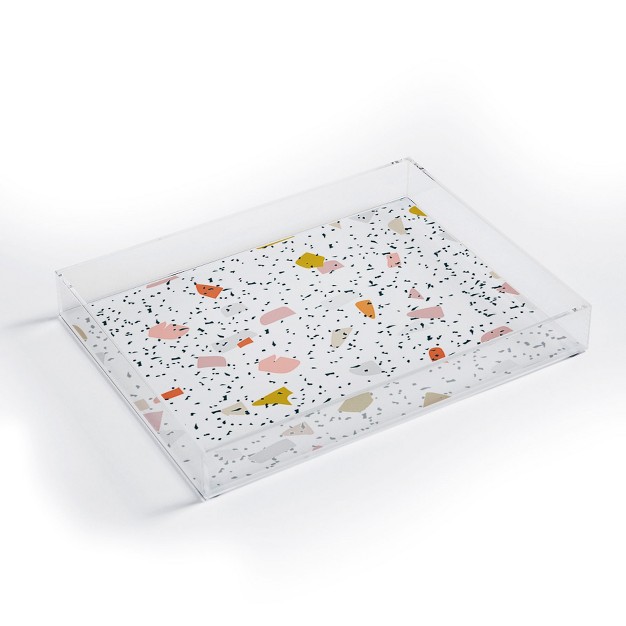 Hello Twiggs Tropical Terrazzo Acrylic Tray Deny Designs