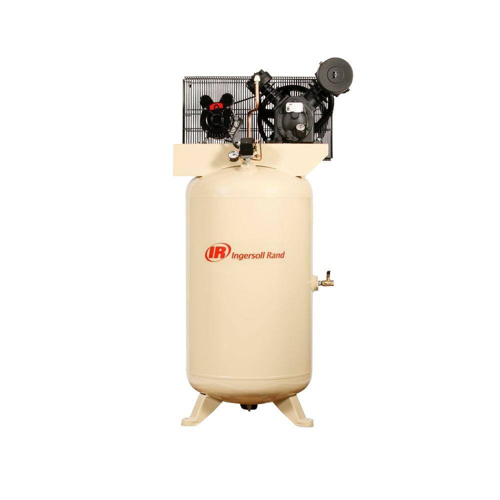 Ingersoll Rand Type 30 Reciprocating 80 Gal. 5 HP Electric 230-Volt Single Phase Air Compressor 2340N5-V