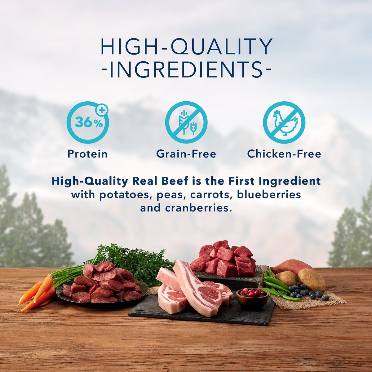 Blue Buffalo Wilderness Rocky Mountain Recipe with Red Meat Adult Grain-Free Dry Cat Food