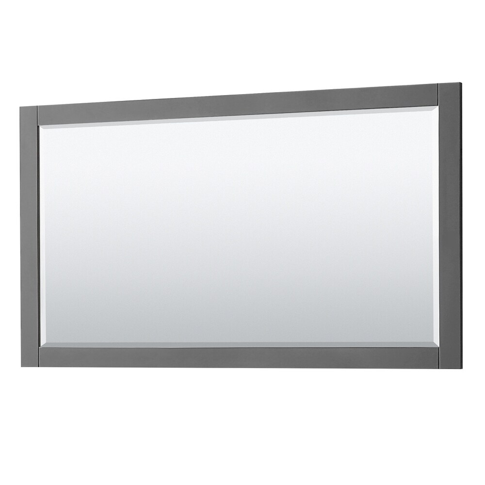 Avery 60 inch Double Vanity  No Top  No Sinks  58 inch Mirror