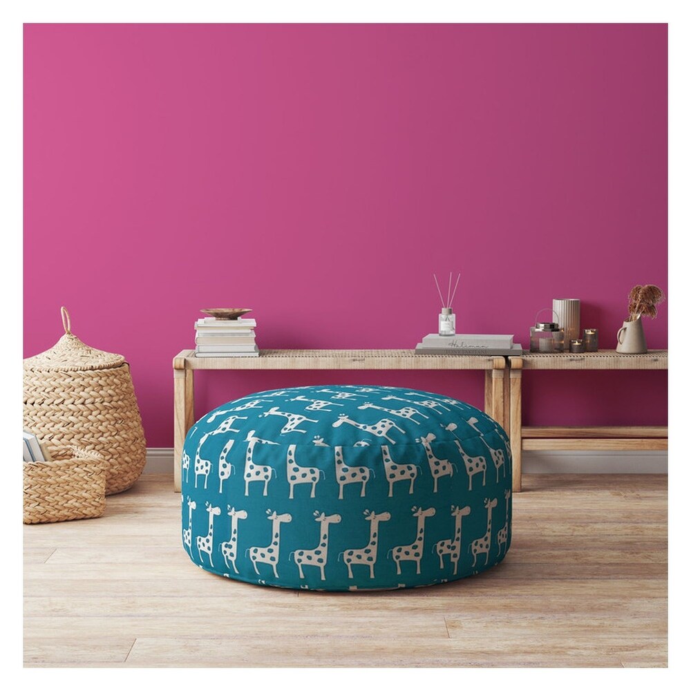 Joita Indoor Jenni Round Zipper Pouf Cover Only 24\