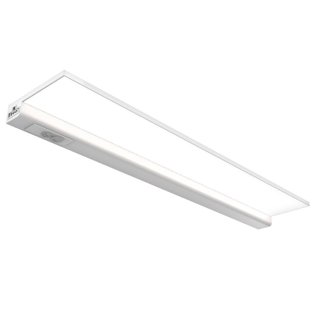 Feit Electric 20.5 in. (Fits 24 in. Cabinet)Direct Wire Integrated LED White Linkable Onesync Under Cabinet Light Color Changing CCT UCL24FP5CCTCAG3