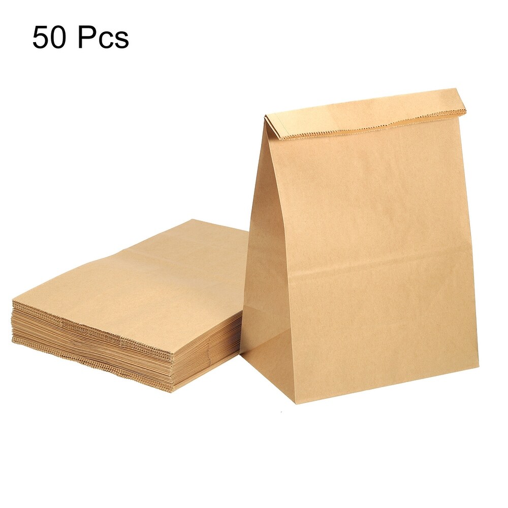 Paper Bags Brown Paper Grocery Bag 8lb 7.87x11.81x4.92 in 90g  Pack of 50