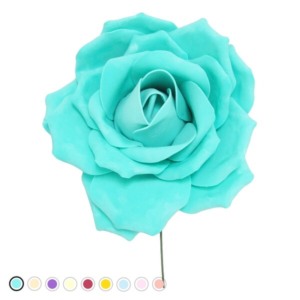 Set of 2 Large Foam Rose Stem Wall Decor Backdrop Art Crafts 16in