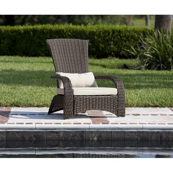 Adirondack style outdoor chairs，including 3inch cushions and waist pillows