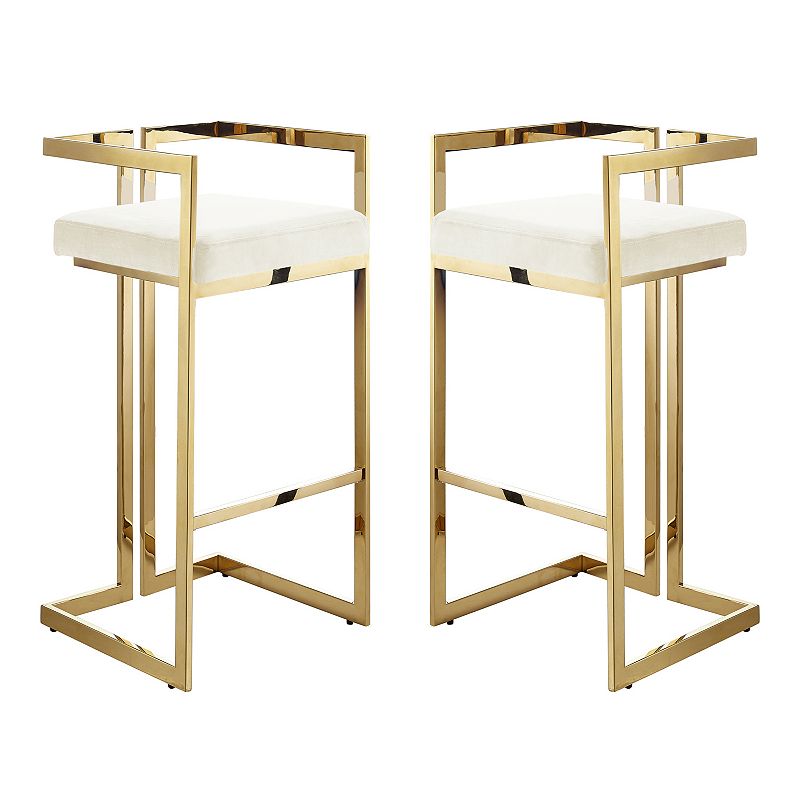 Anjali Bar Stool/Counter Stool Geometric Frame (Set of 2)