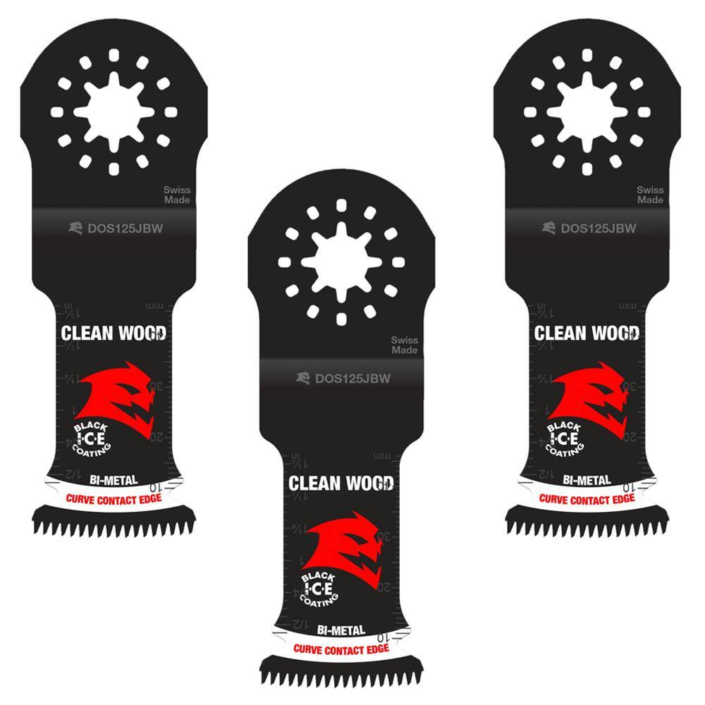 DIABLO 1-14 in. Starlock Bi-Metal Oscillating Blades for Clean Wood (3-Pack) DOS125JBW3