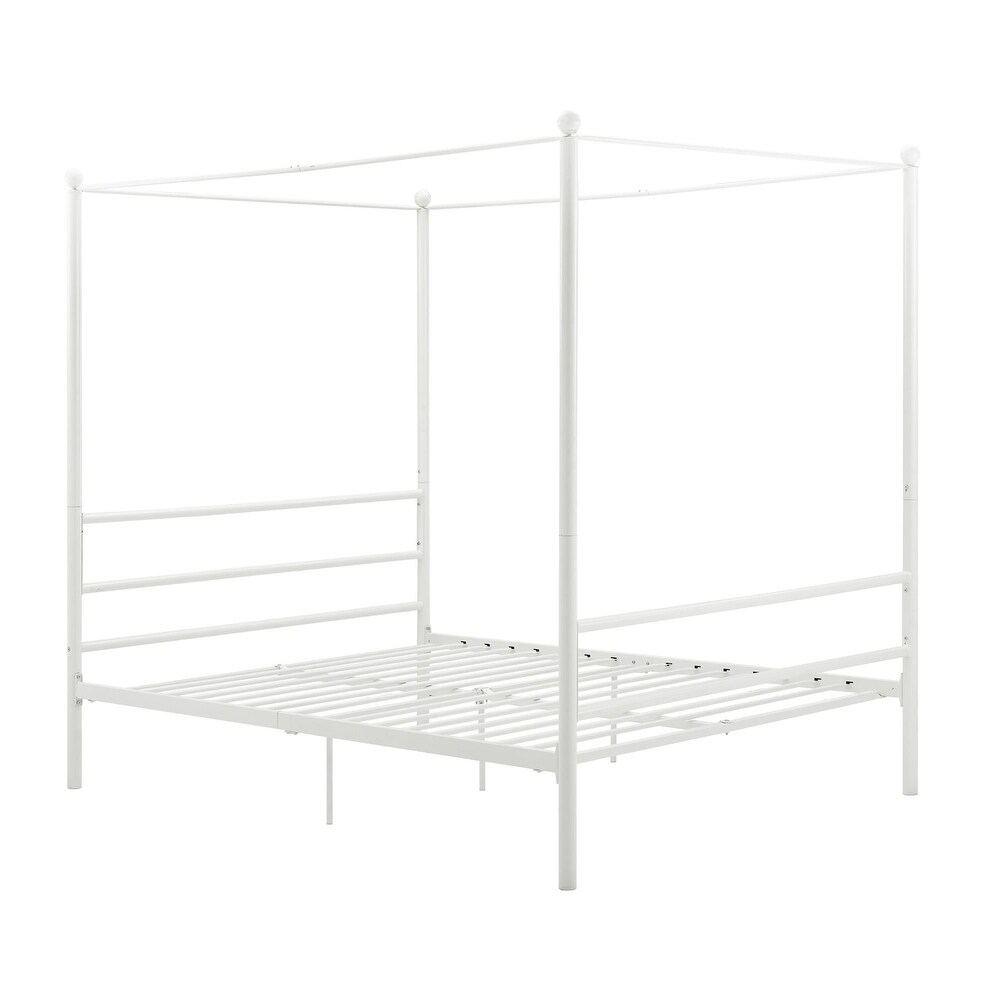 Avenue Greene Knox Four Post Metal Canopy Bed