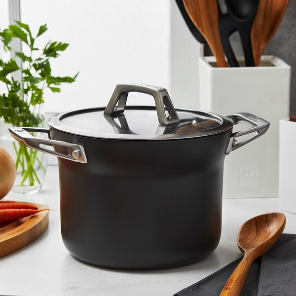 ZWILLING Motion Hard Anodized 4-qt Aluminum Nonstick Soup Pot