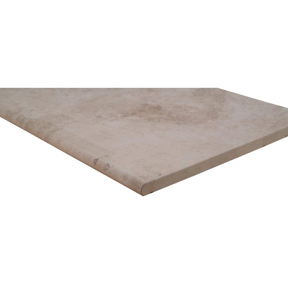 MSI Isabela Beige 13 in. x 24 in. Glazed Porcelain Pool Coping (4.33 sq. ft.case) NTIEBEI1324