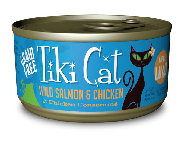 Tiki Cat Napili Luau Grain Free Wild Salmon and Chicken In Chicken Con