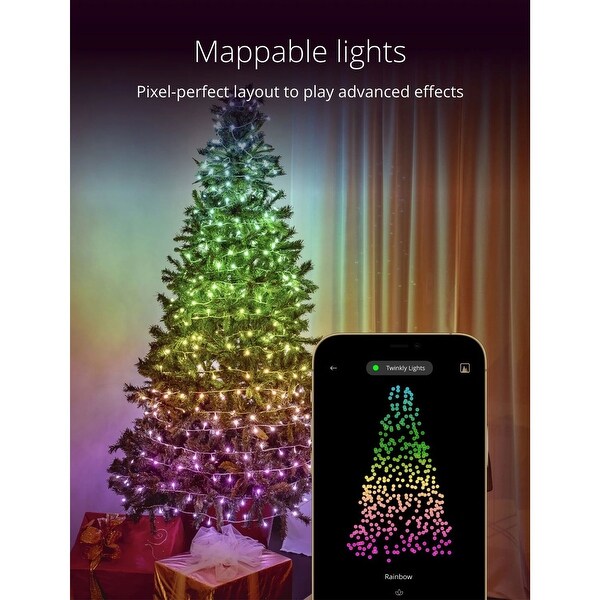 Twinkly Strings AppControlled Smart LED Christmas Lights 400 Multicolor (2Pack)