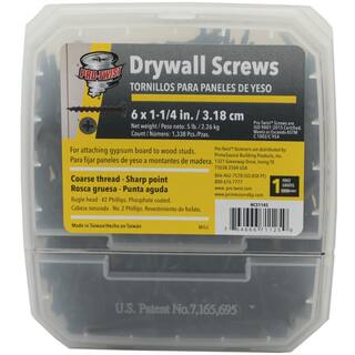 Pro-Twist #6 x 1-14 in. Phillips Bugle-Head Coarse Thread Drywall Screw (5 lbs.Pack) NCS1145