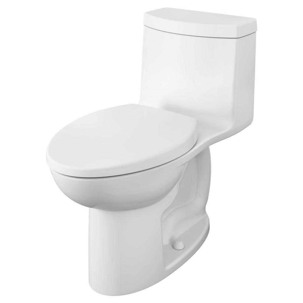 American Standard Loft 1piece 128 GPF Single Flush Elongated Toilet in White Seat Included