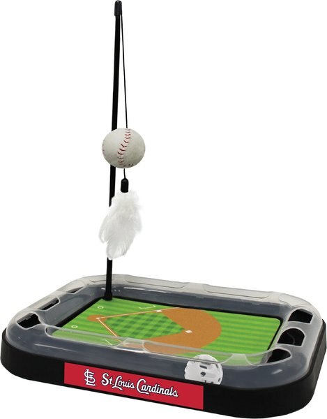 Pets First MLB Baseball Field Cat Scratcher Toy with Catnip