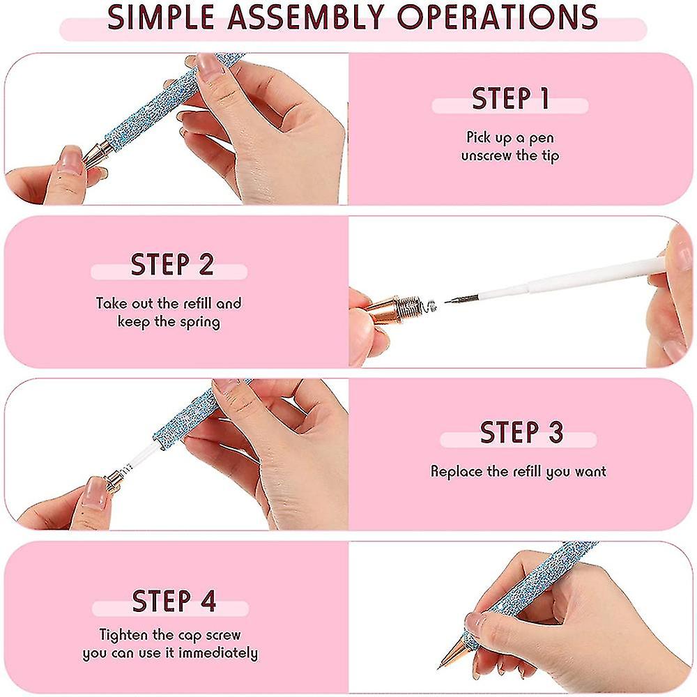 6pcs Air Release Pen Pin Pen Weeding Tool Retractable Precision Pin Pen For Removing Bubbles On Car