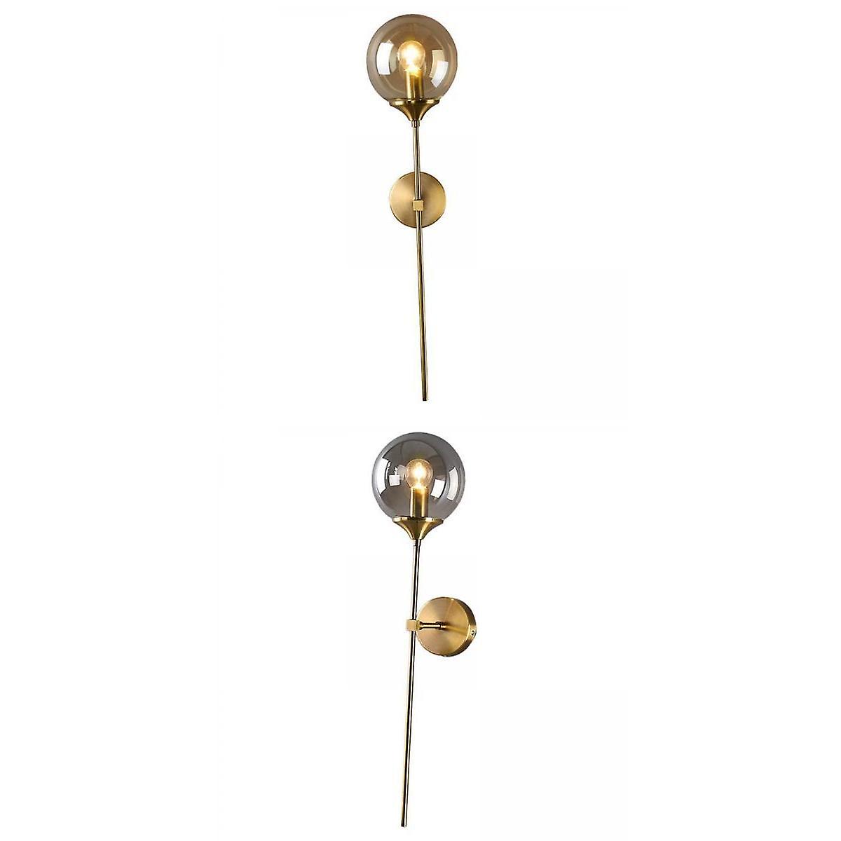 2x Gold Wall Sconce Lighting Modern Indoor Wall Lights With E14 Base