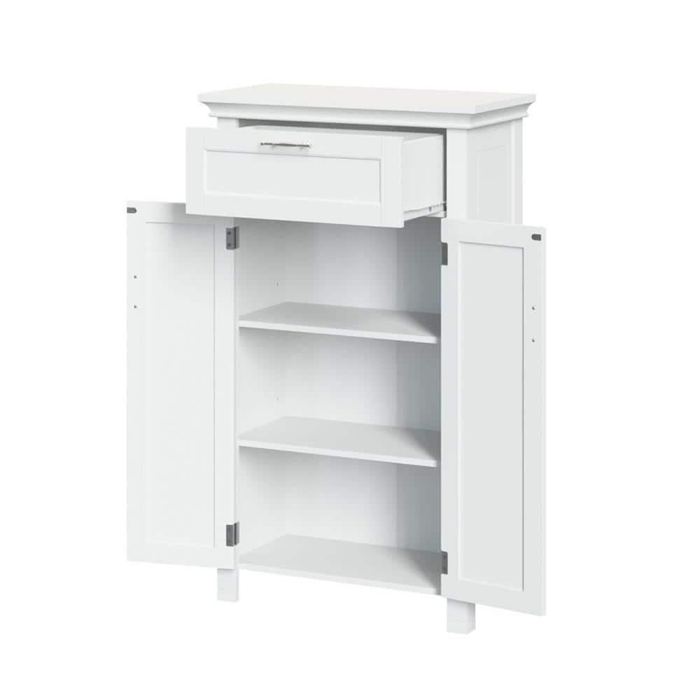 RiverRidge Home Somerset Collection 2334 in W x 40 in H x 12 in D 2Door Floor Cabinet in White