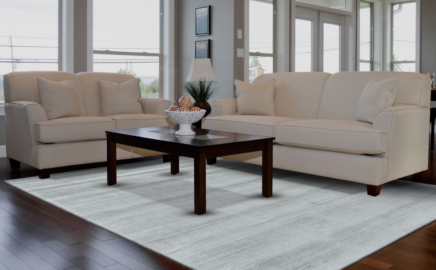 Knox Hand Woven Vapor Gray Rug by BD Fine