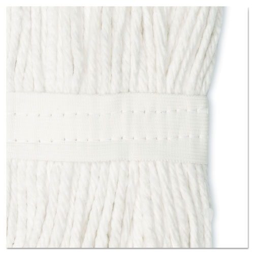 Boardwalk Cut-End Wet Mop Head | Cotton， No. 16 Size， White | BWK2016CEA