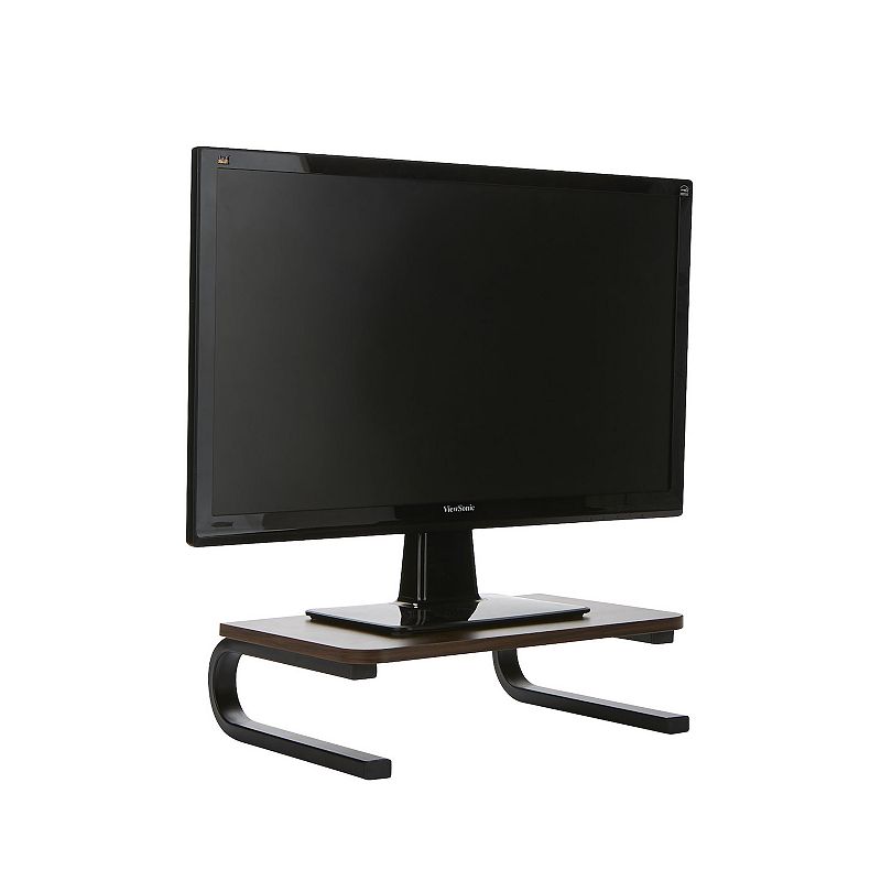 Mind Reader Wood Top Monitor Stand