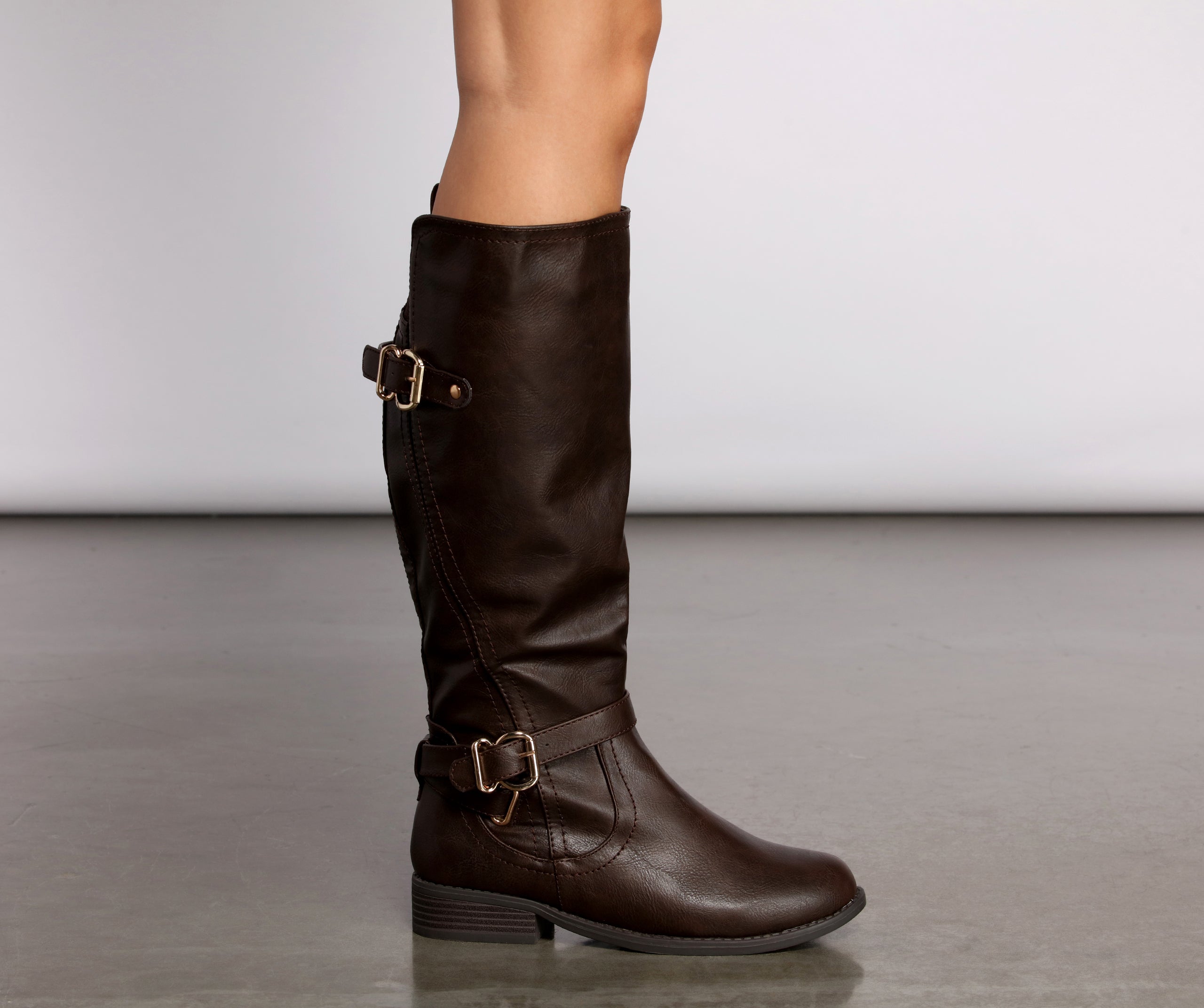 Chic Wide Fit Below The Knee Boots