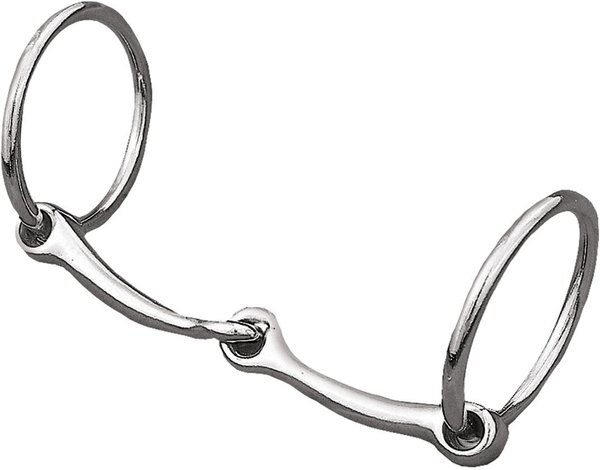 Weaver Leather All Purpose Ring Snaffle Horse Bit， 5-in