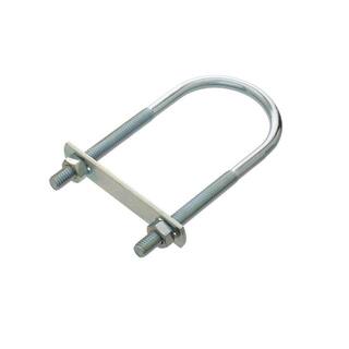 Everbilt 14 in. x 1 in. x 1-1316 in. Coarse Zinc-Plated Steel U-Bolt with Nuts and Strap 806806