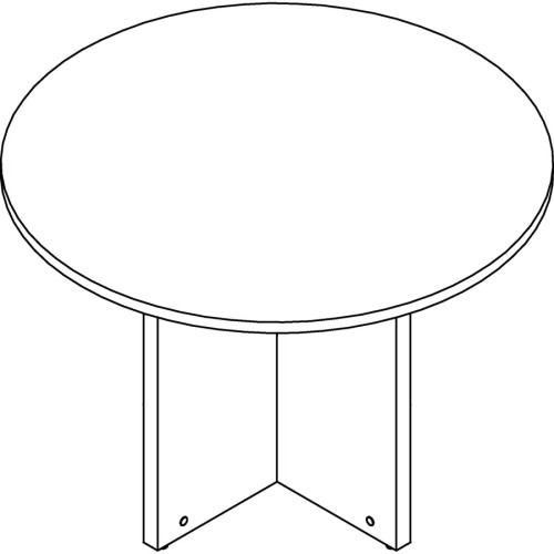 Lorell Prominence Round Laminate Conference Table (PT42RMY)