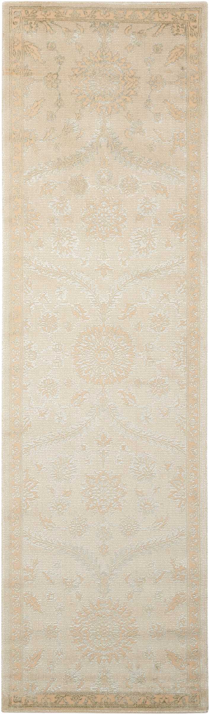 Luminance Hand Loomed Cream/Mint Rug