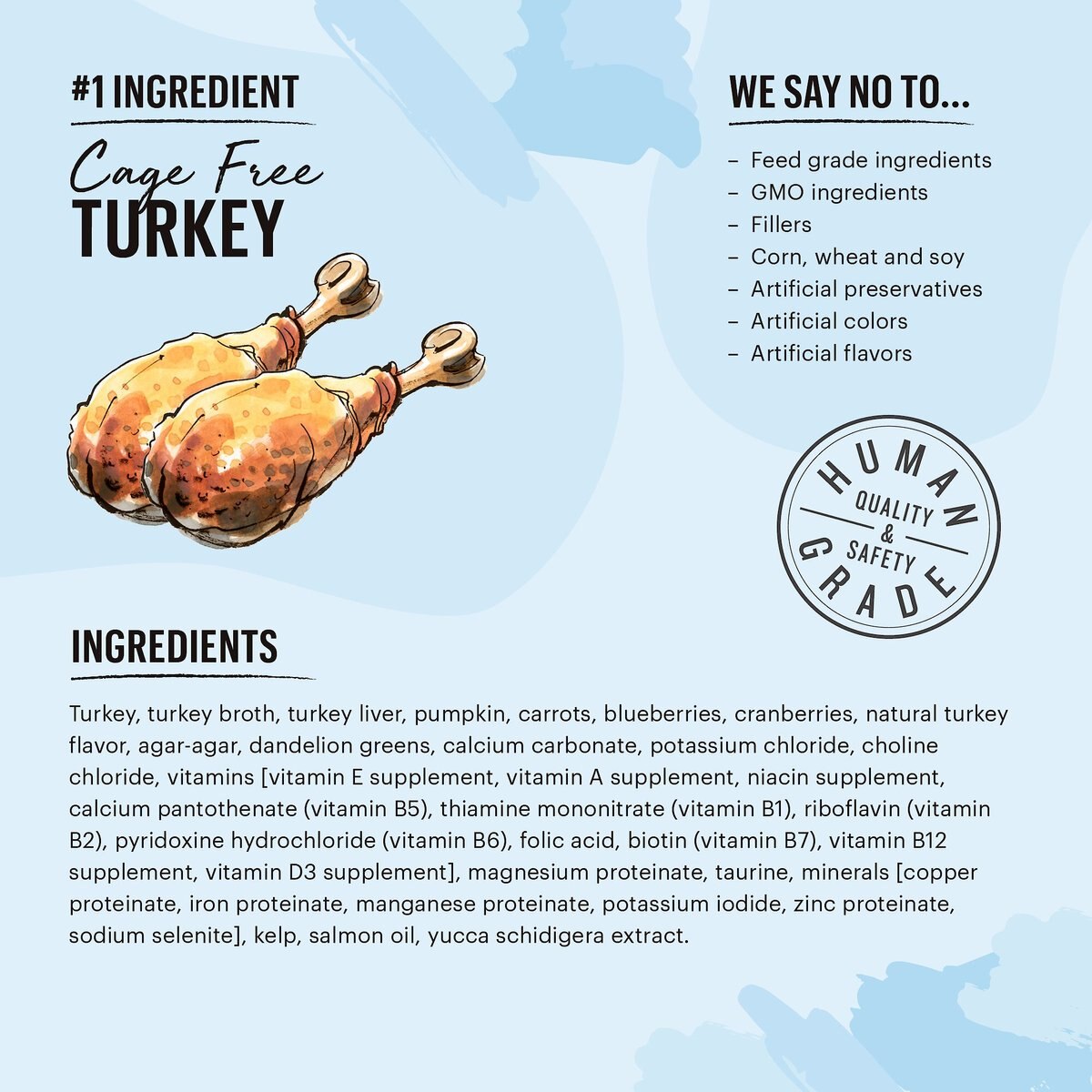 The Honest Kitchen Cate Grain-Free Turkey Pate Wet Cat Food