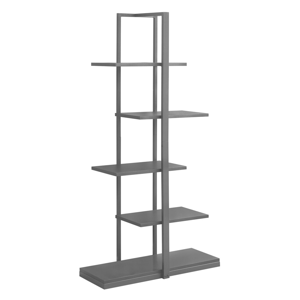 Bookcase  Black Metal  60 inch