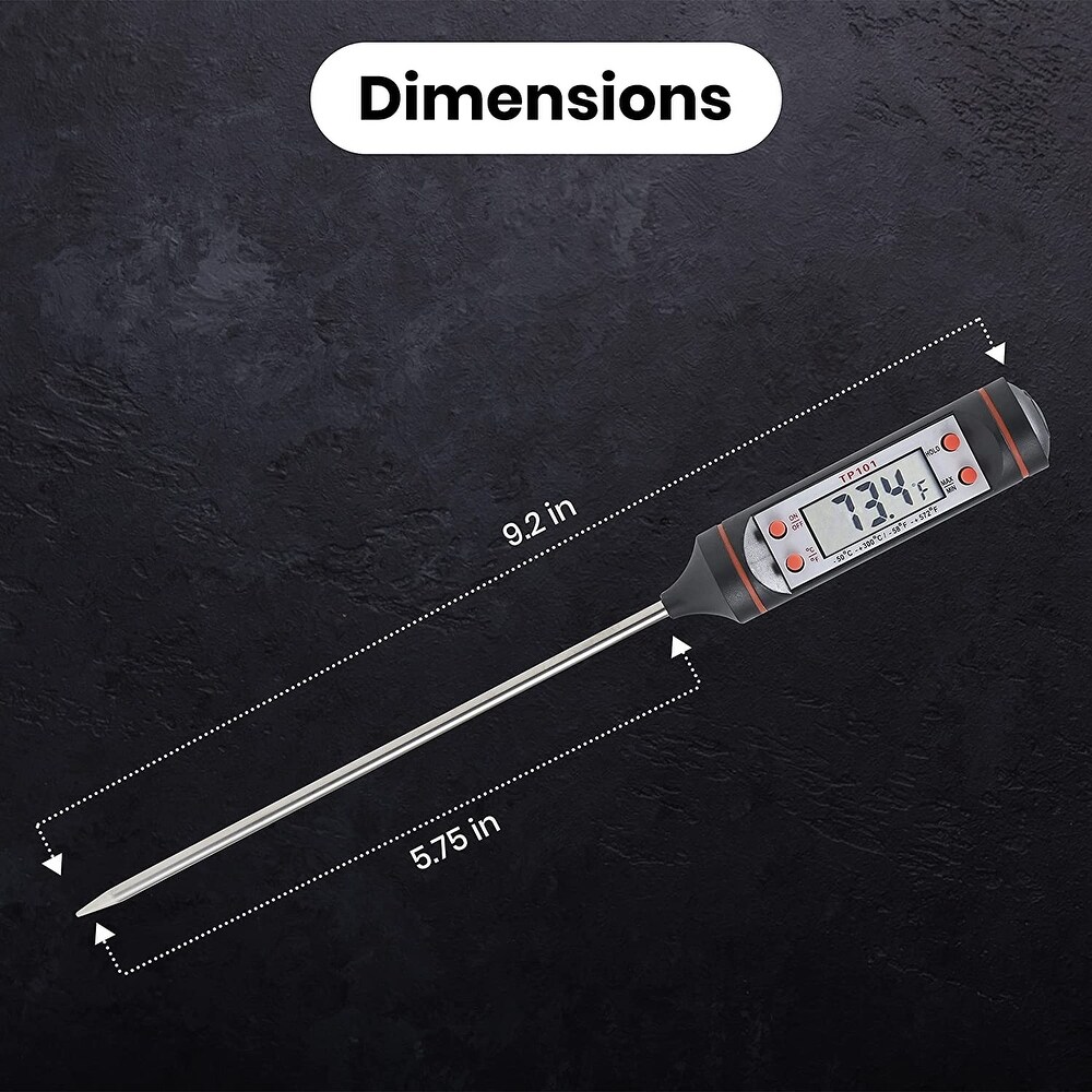 Cheer Collection Digital Meat Thermometer  Quick Read Cooking Thermometer for Grill