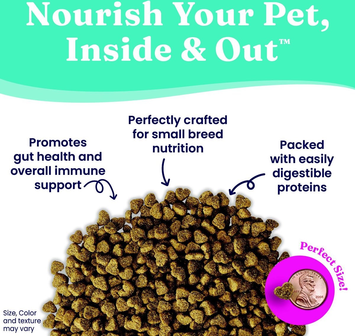 Solid Gold NutrientBoost Mighty Mini Gut Health Small and Toy Breed Grain-Free Chicken， Chickpea and Pumpkin Dry Dog Food