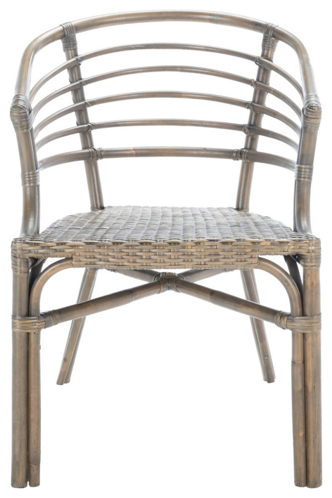 Utopia Rattan Dining Chair  Set of 2  Walnut   Tropical   Dining Chairs   by V.S.D Furniture  Houzz