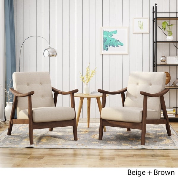 Chabani Mid-Century Modern Accent Chairs (Set of 2) by Christopher Knight Home