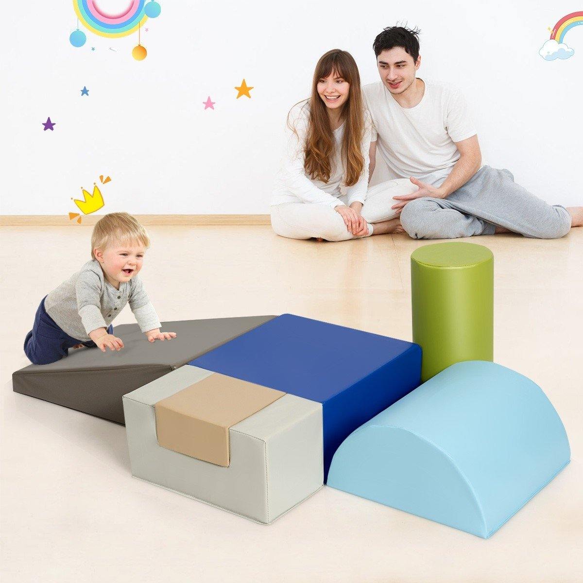 6-Piece Kids Crawl and Climb Foam Play Set