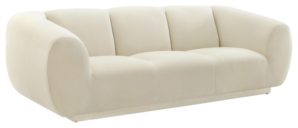 Emmet Velvet Sofa   Transitional   Sofas   by TOV Furniture  Houzz