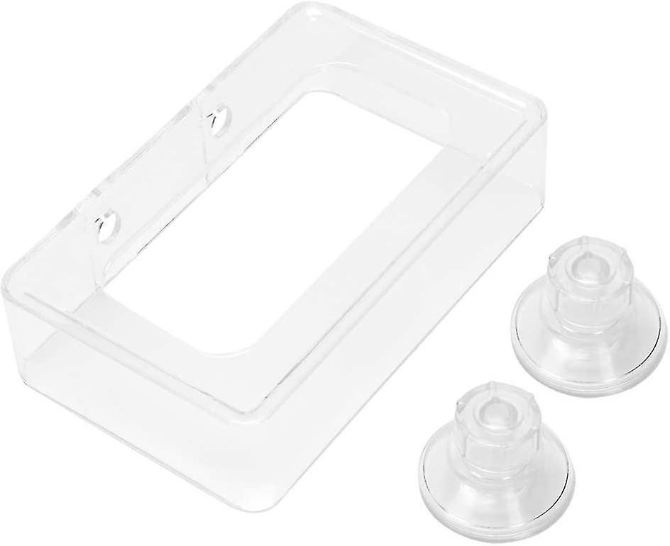 Fish Feeding Ring， Acrylic Square Aquarium Fish Feeding Ring Floating Food Feeder With Suction Cup