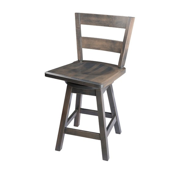 Swivel Urban Bar Stool with Straight Back