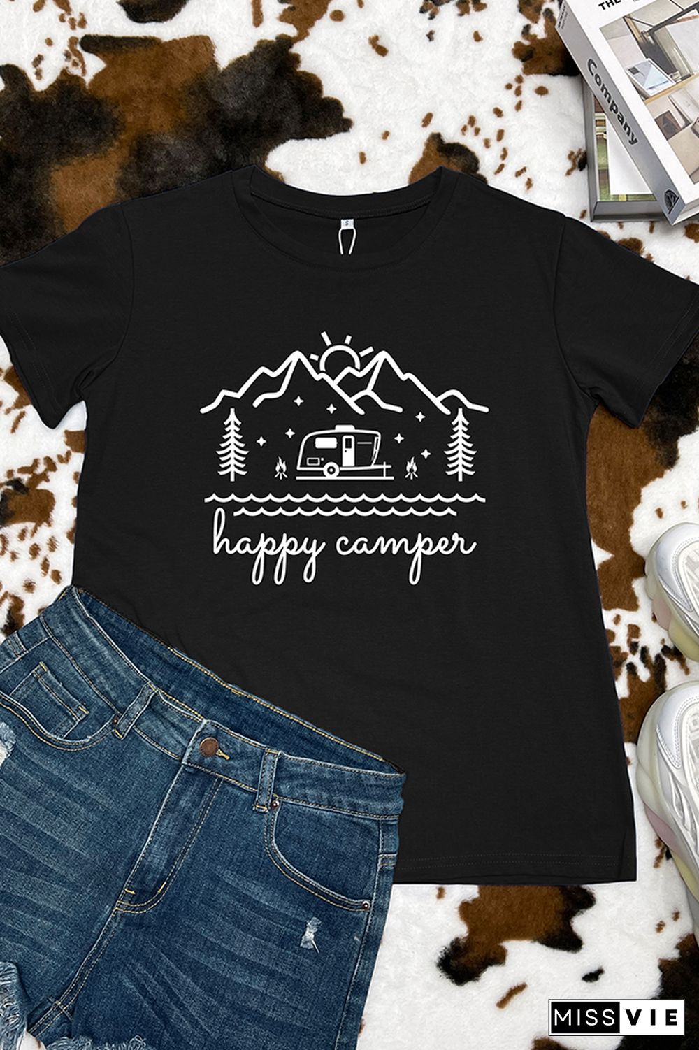 Happy Camper Graphic Tee Wholesale