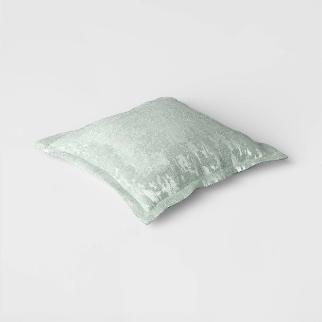 Oversized Velvet Jacquard Square Throw Pillow