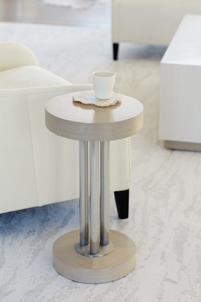 Bernhardt Axiom Round Chairside Table   Scandinavian   Side Tables And End Tables   by Bernhardt Furniture Company  Houzz