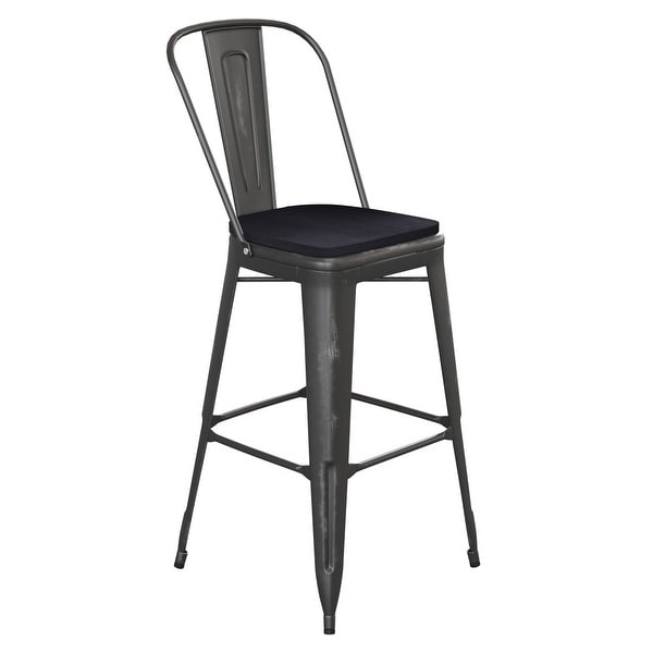 All-Weather Bar Height Stool with Poly Resin Seat