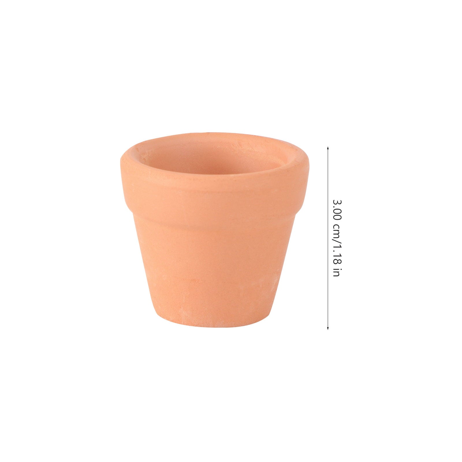 NUOLUX 12Pcs 3x3cm Small Mini Terracotta Pot Clay Ceramic Pottery Planter Cactus Flower Pots Succulent Nursery Pots Great for Plants Crafts Wedding Favor