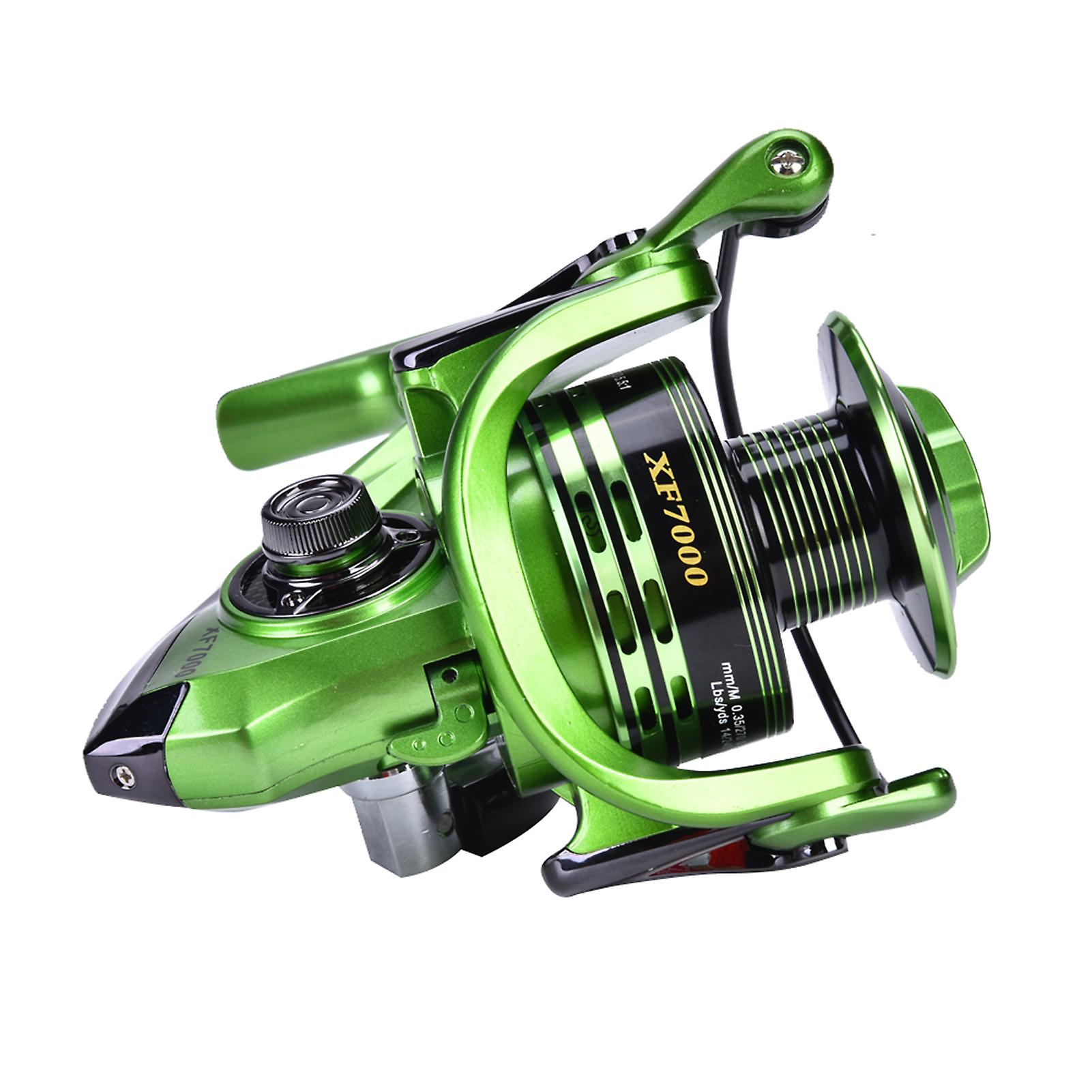 Salt Freshwater Metal Heavy Duty Lightweight Casting Spinning Fishing Reel Tackle (#7000)