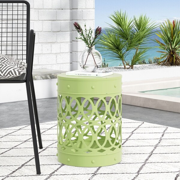 Metal end Table Large ，Green